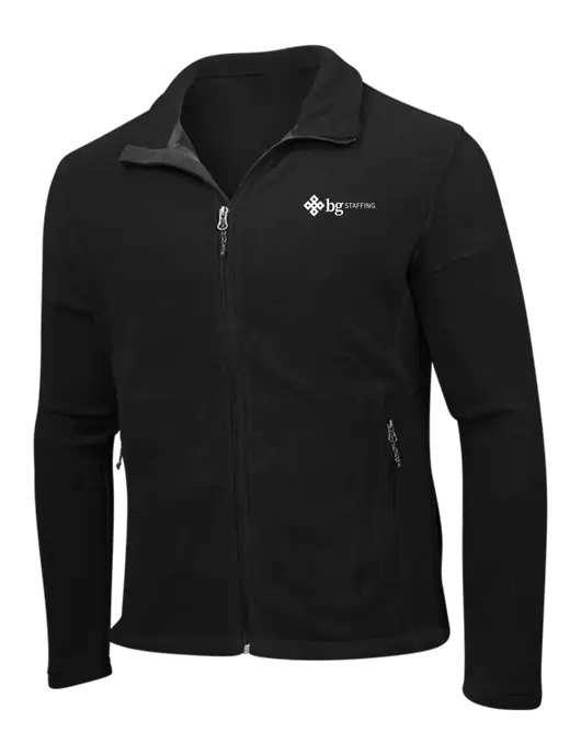 Black Fleece Jacket w/BG Staffing Logo