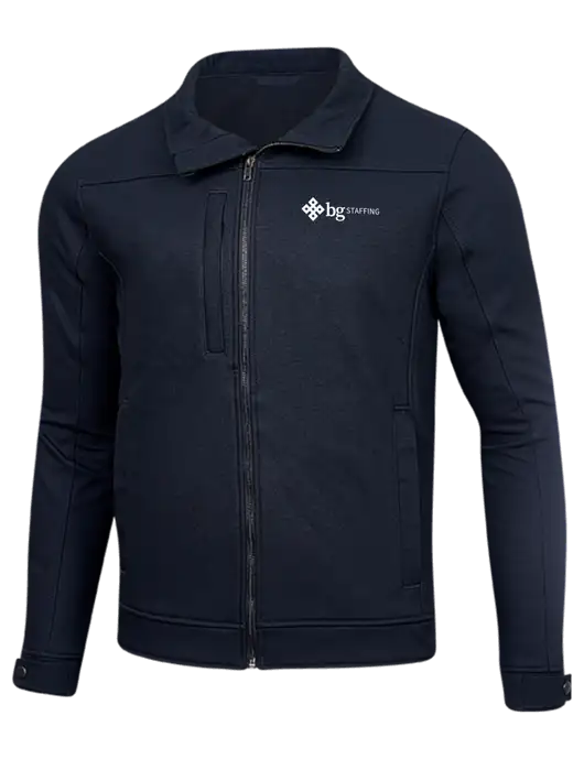 Cornerstone Navy Duck Bonded Soft Shell Jacket w/BG Staffing Logo