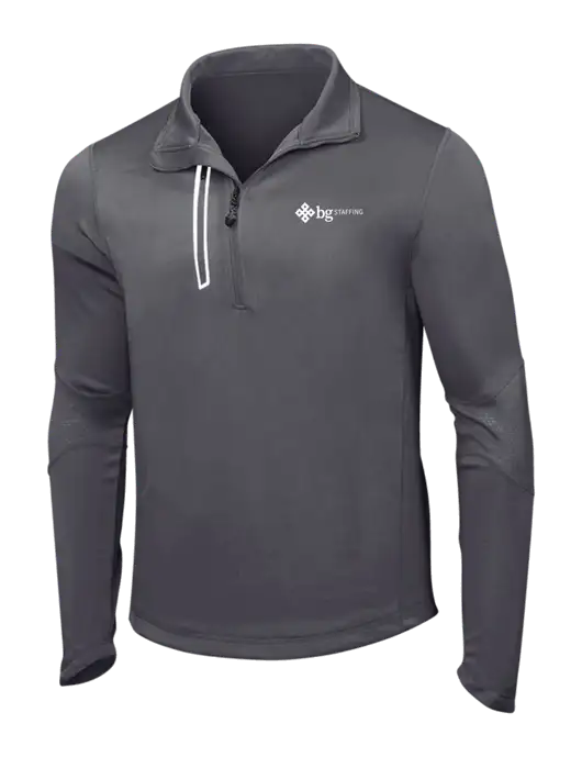 OGIO Gear Grey Endurance Fulcrum 1/4 Zip w/BG Staffing Logo