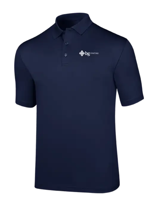 Callaway Opti-Dri Navy Chev Polo w/BG Staffing Logo