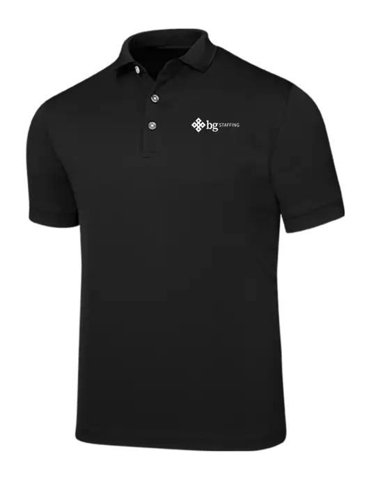 Callaway Ottoman Black Polo w/BG Staffing Logo