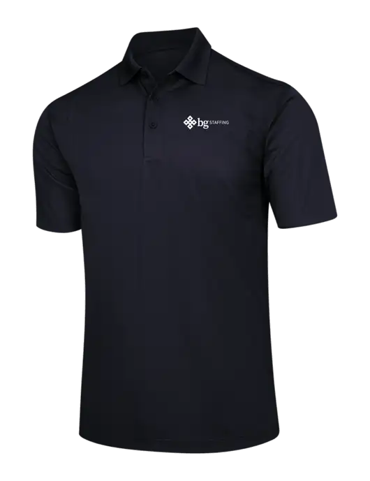 Black Micropique Sport-Wick Polo w/BG Staffing Logo