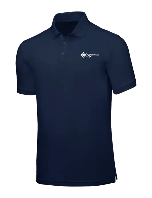 Navy Blue Core Classic Pique w/BG Staffing Logo