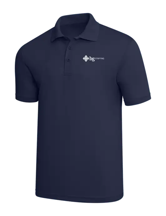 Navy PosiCharge RacerMesh Polo w/BG Staffing Logo