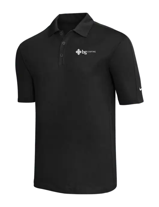 Nike Black Tech Sport Dri-FIT Polo w/BG Staffing Logo