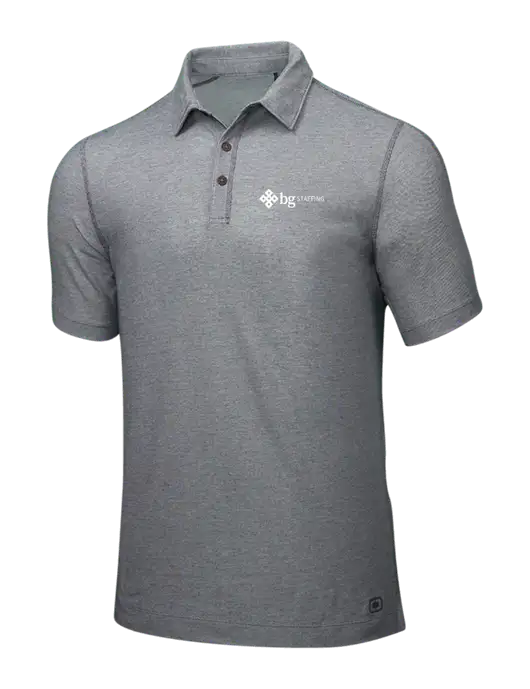 OGIO Medium Grey ONYX Polo w/BG Staffing Logo