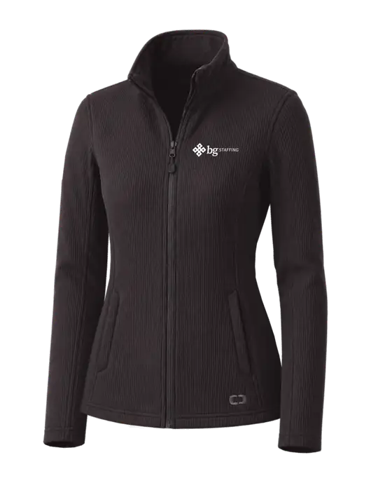OGIO Blacktop Womens Grit Fleece Jacket w/BG Staffing Logo