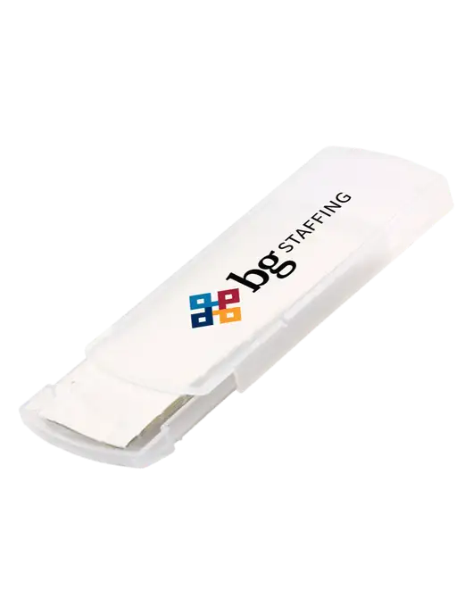 Slide Right Clear Bandage Dispenser w/BG Staffing Logo
