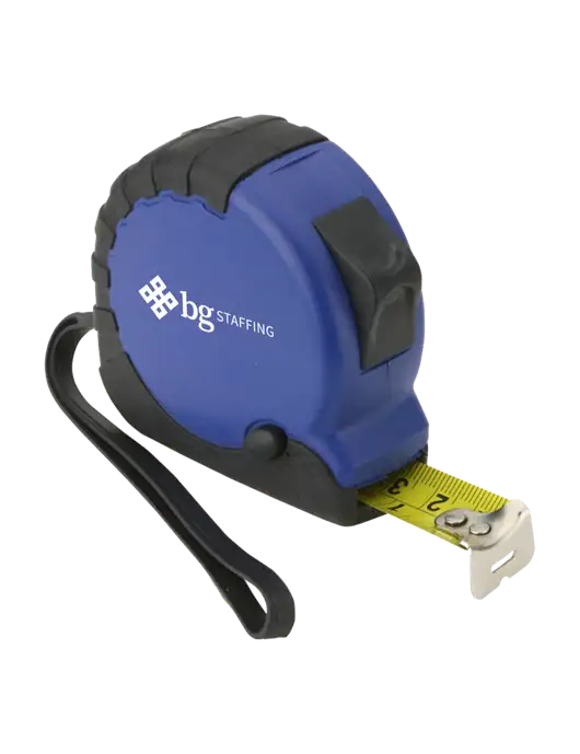 Blue Tape Measure, 16' w/BG Staffing Logo